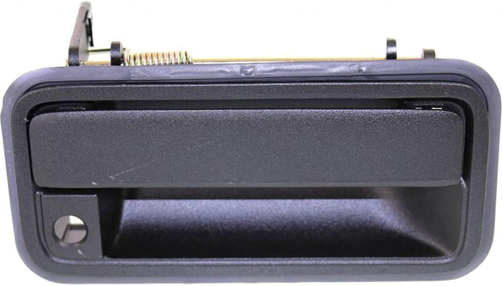 for Chevy C2500 Suburban Exterior Door Handle Rear - Back Door Textured Black 1992-1994 | with Key Hole | Trim: Base/Silverado | GM1915121 | 15991778