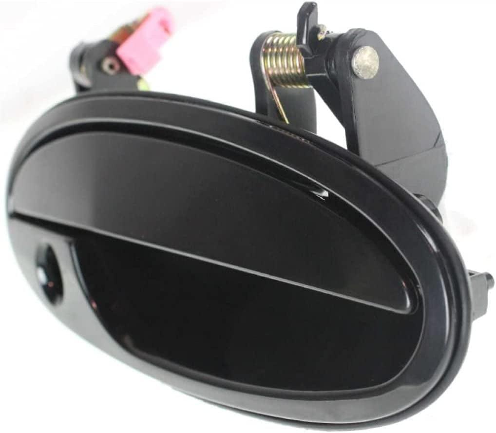 for Chevy Impala Exterior Door Handle Front Passenger Side Smooth Black 2000-2005 | with Key Hole | Trim:All Submodels | GM1311133 | 10435890