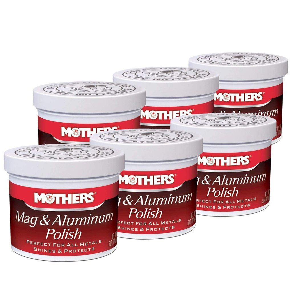 Mothers Metal Polish, 5 Oz Mag and Aluminum Polish (6)