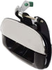 For Buick Rainier Exterior Door Handle Rear, Passenger Side Smooth Black Bezel with Chrome Lever (2004-2007) | Trim:All Submodels