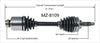 MZ-8109 CV Axle Shaft