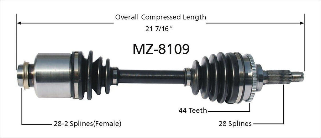 MZ-8109 CV Axle Shaft