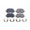 Power Stop - Front Z17 Low-Dust Ceramic Brake Pads with Hardware for Prizm, Coro