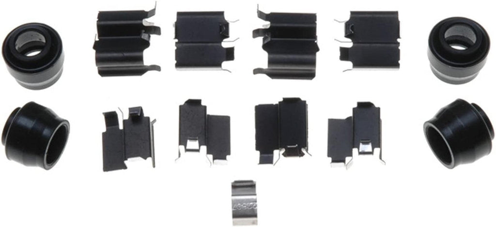 Gold 18K1345X Front Disc Brake Caliper Hardware Kit with Clips, Wear Indicators, and Bushings