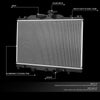 OEM-RA-13585 OE Style 1-Row Aluminum Cooling Radiator Compatible with 16-19 Mazda CX-3
