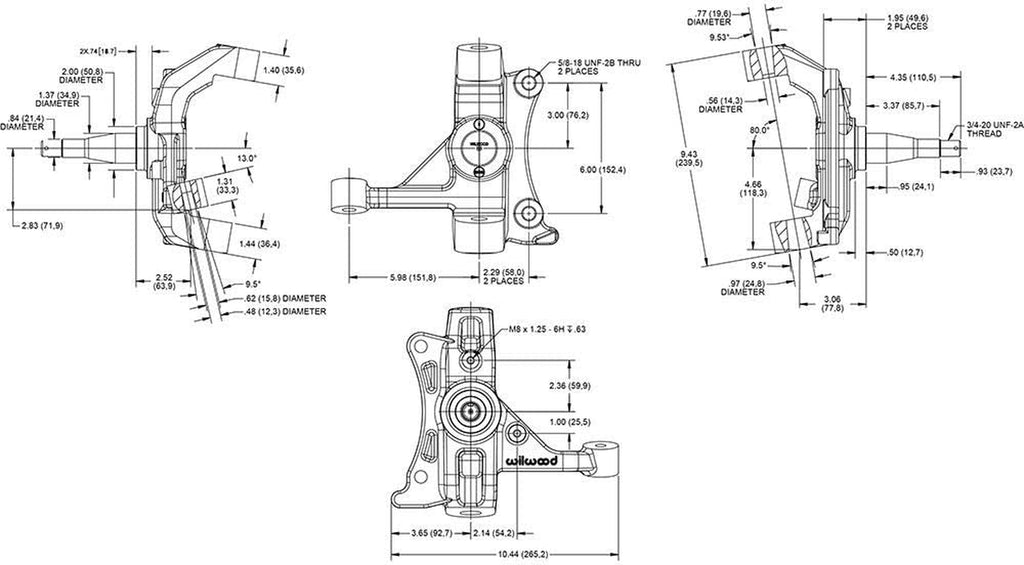 Spindle Kit 2In Drop GM C1500 88-98