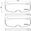 Brembo Front Disc Brake Pad Set for Mercedes-Benz (P50062)