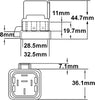 007794301 Cover with Weatherproof Mini ISO Relay