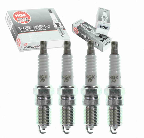 4 Pc NGK V-Power Spark Plugs Compatible with Chevrolet Cavalier 2.2L 2.3L 2.4L L4 1995-2002