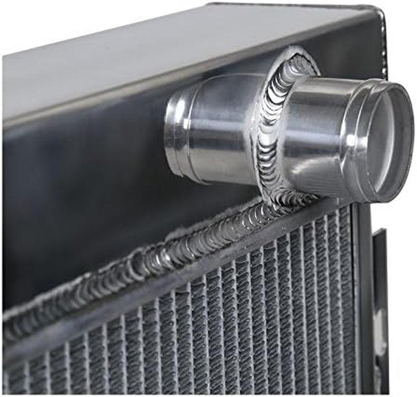 3 Core Manual Transmission 24" Driver/Left Side Radiator Compatible with Ford Mustang V8 1967-1970