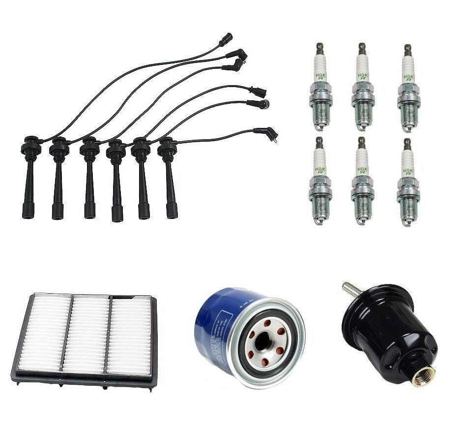For Mitsubishi Montero Sport 3.0L Tune up Kit W/ Filters Wire Set Spark Plugs