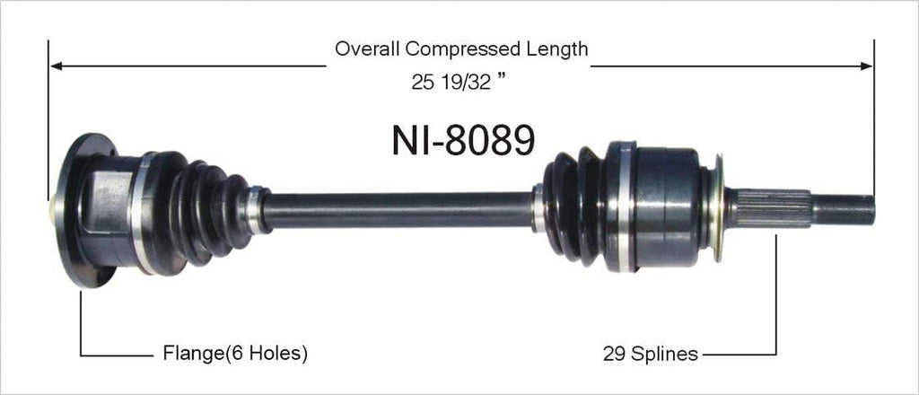 NI-8089 CV Axle Shaft
