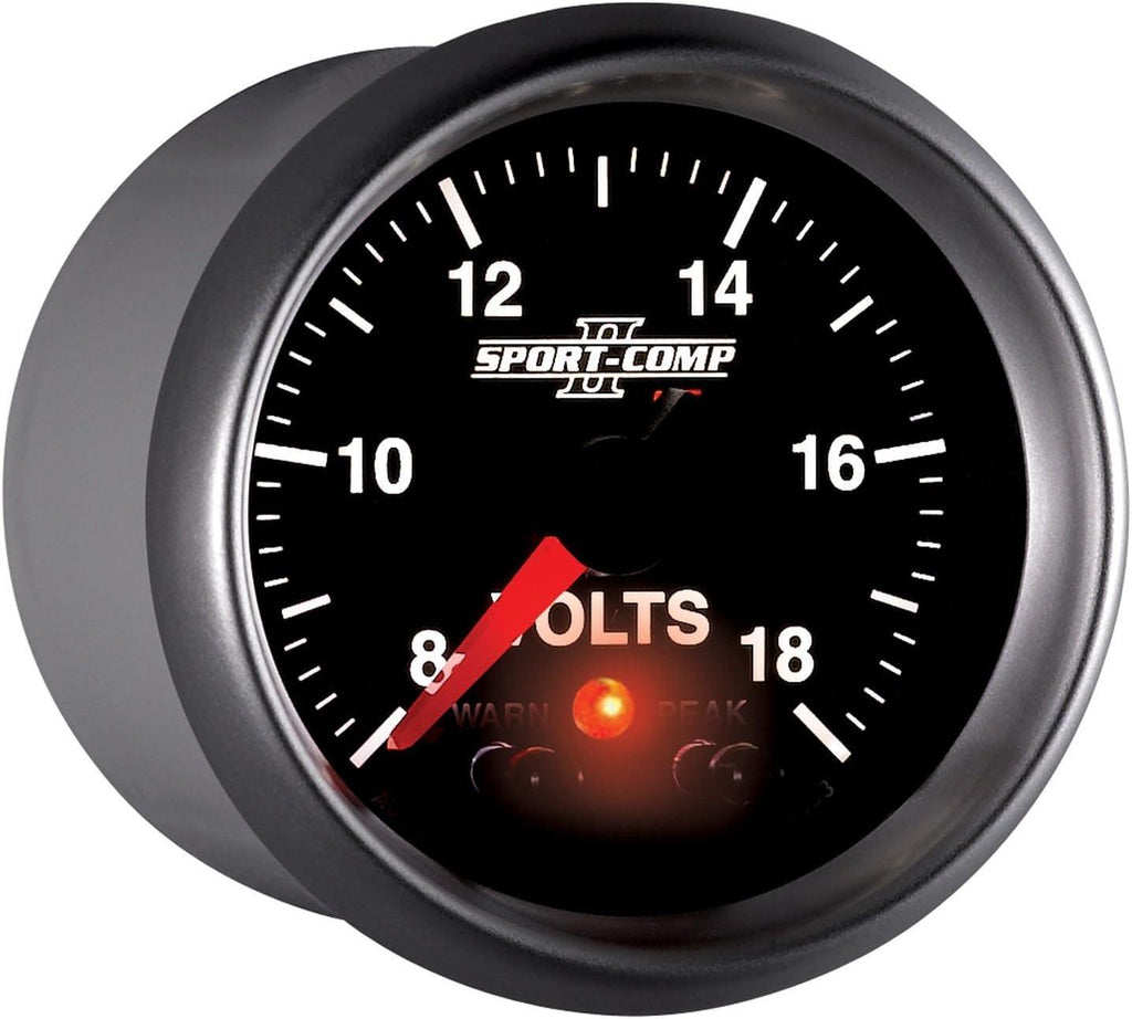 3683 Sport-Comp II 2-1/16" 8-18V Full Sweep Electric Voltmeter Gauge