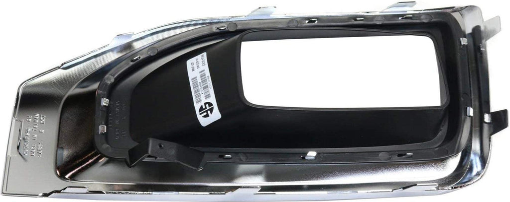 Fog Lamp Molding Compatible with 2015-2018 GMC Yukon/Yukon XL Chrome Bezel Passenger and Driver Side