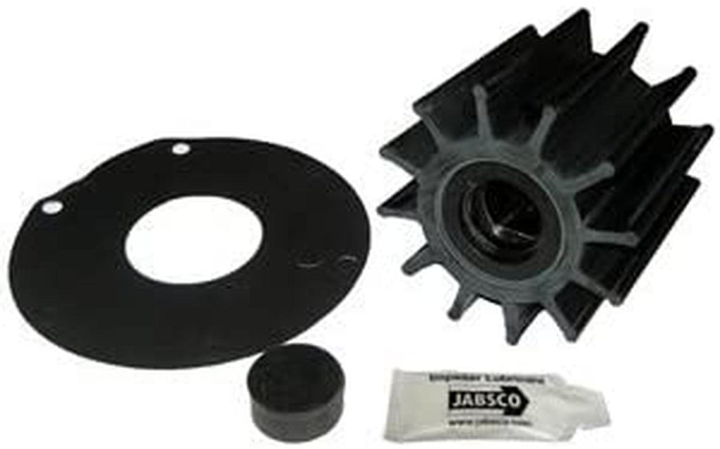 Jabsco 17370-0001-P, Neoprene, Drive Type 5, 12 Blade, 3-3/4 Diameter, 3-1/2 Width, 1 Shaft, Plastic Insert