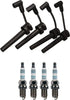 Denso Wire Set 7Mm & 4 Iridium Power Spark Plugs .044 Kit for Jeep 2.4L L4 GAS