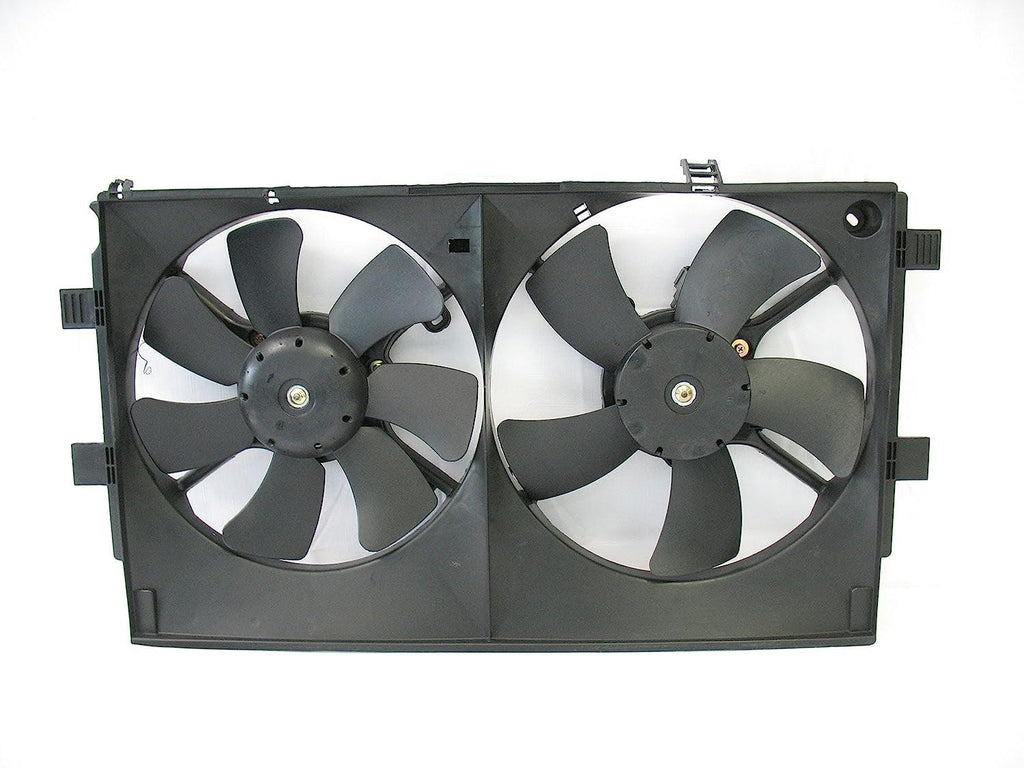 623100 Compatible with MITSUBISHI Replacement Dual Radiator and Condenser Fan Assembly