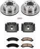 KCOE2044 Autospeciality Replacement Rear Caliper Kit- OE Rotors, Ceramic Brake Pads, Calipers
