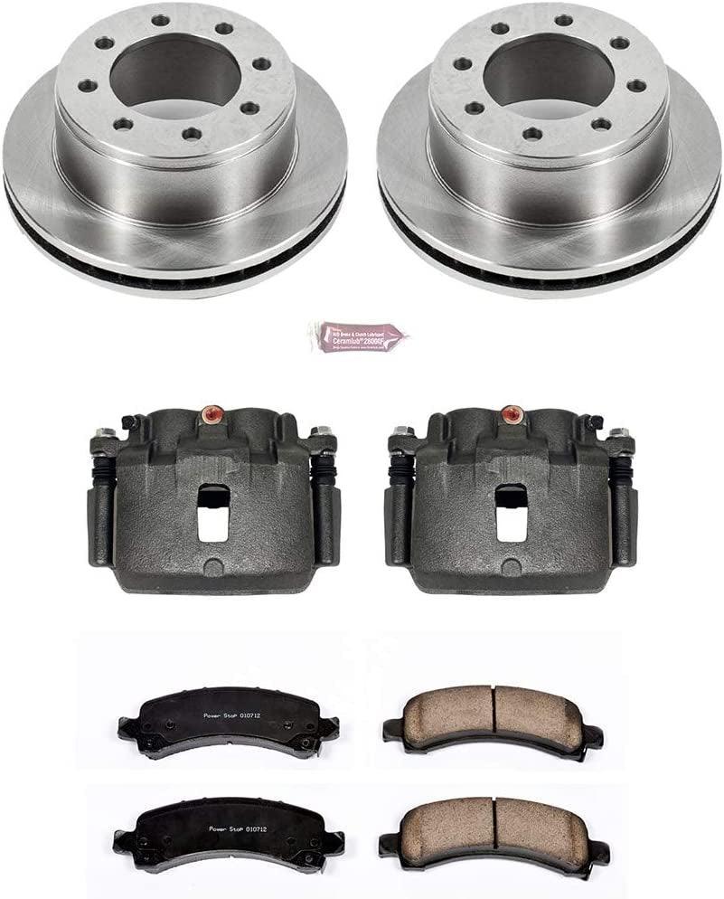 KCOE2044 Autospeciality Replacement Rear Caliper Kit- OE Rotors, Ceramic Brake Pads, Calipers