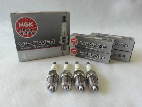 4-New NGK V-Power Copper Spark Plugs Made in Japan BKR7E-11 #5791