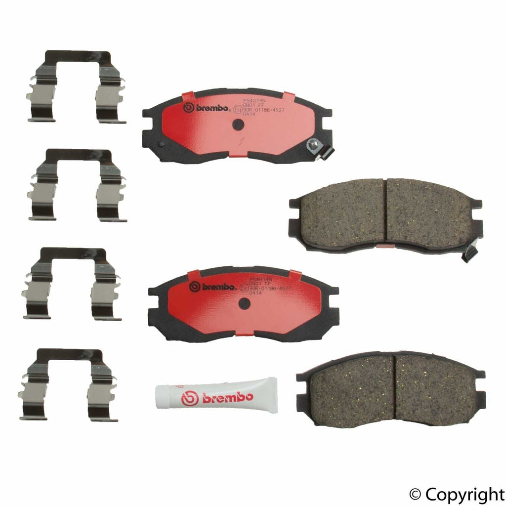 Front Disc Brake Pad Set for Sebring, Stratus, Mirage, Galant+More (P54014N)