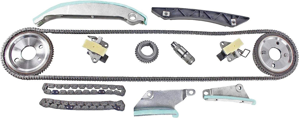 DNJ TK1116B Timing Chain Kit for 2009-2010 / Chrysler, Dodge / 300, Avenger, Charger, Sebring / 2.7L / DOHC / V6 / 24V / 167Cid