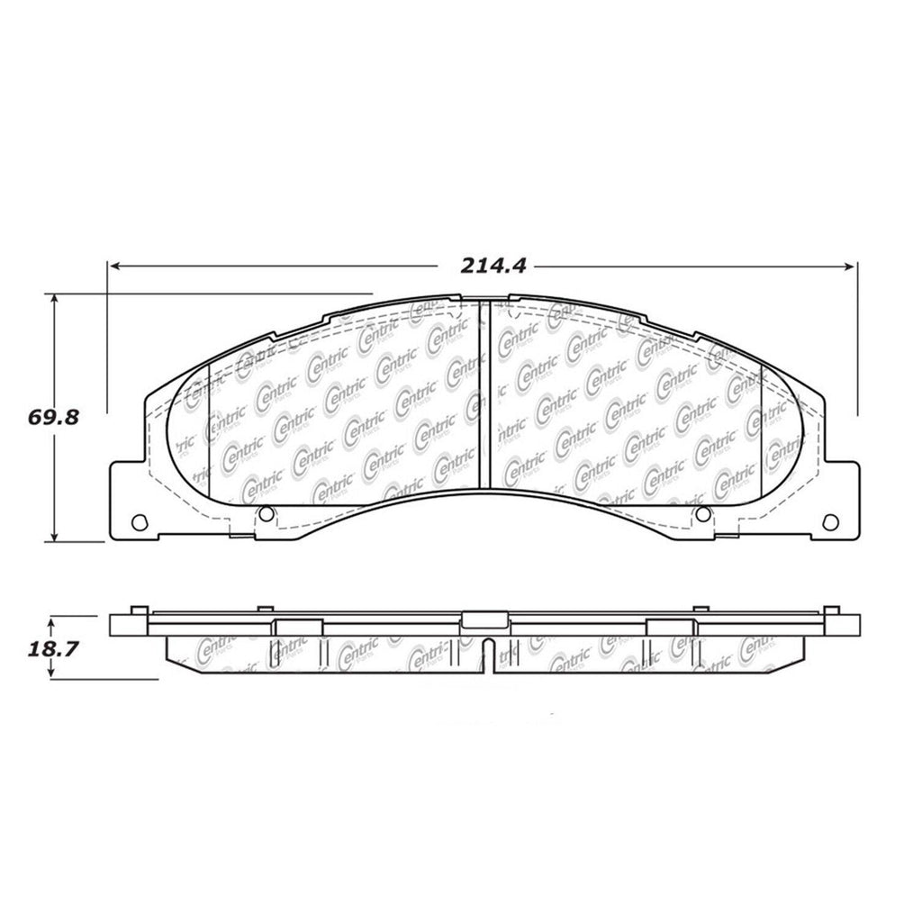 Centric Front Disc Brake Pad for Ford (102.13280)