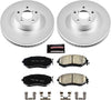 CRK6082 Coated Brake Rotor & Ceramic Brake Pads- Front