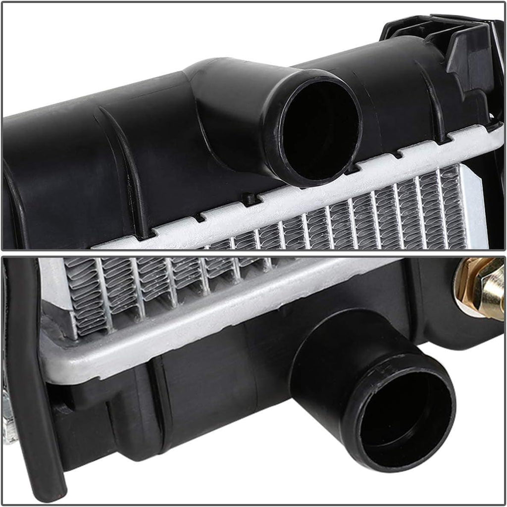 OEM-RA-1755 1-Row OE Style Aluminum Cooling Radiator Compatible with 95-04 Tacoma AT, 25-1/2" W X 22-5/8" H X 1" D, 1-3/8" Inlet, 1-3/8" Outlet
