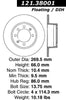 Centric Front Disc Brake Rotor for 900, 99 (121.38001)
