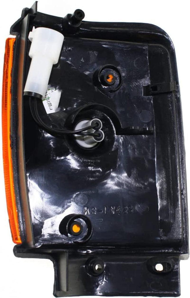 Compatible with Toyota 4Runner / Pickup Corner Light 1984 1985 1986 Passenger Side | W/Black Trim | Amber Lens | TO2521158 | 8161089143