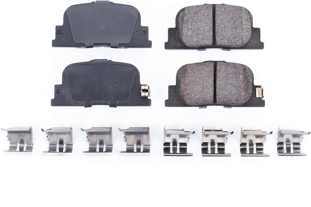 17-835, Z17 Rear Ceramic Brake Pads with Hardware