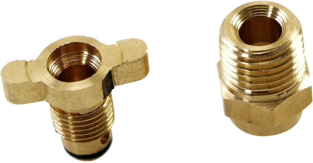 EGINCOOLER Drain Cock-Brass NPT 1/4" Radiator Universal Style Thread Male Brass Petcock Drain Plug 1PC