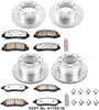 K1782-36 Front and Rear Z36 Truck & Tow Brake Kit, Carbon Fiber Ceramic Brake Pads and Drilled/Slotted Brake Rotors