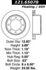 Centric Rear Disc Brake Rotor for Ford (121.65078)