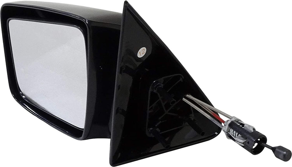 Dorman 955-377 Driver Side Manual Remote Door Mirror Compatible with Select Dodge Models, Black