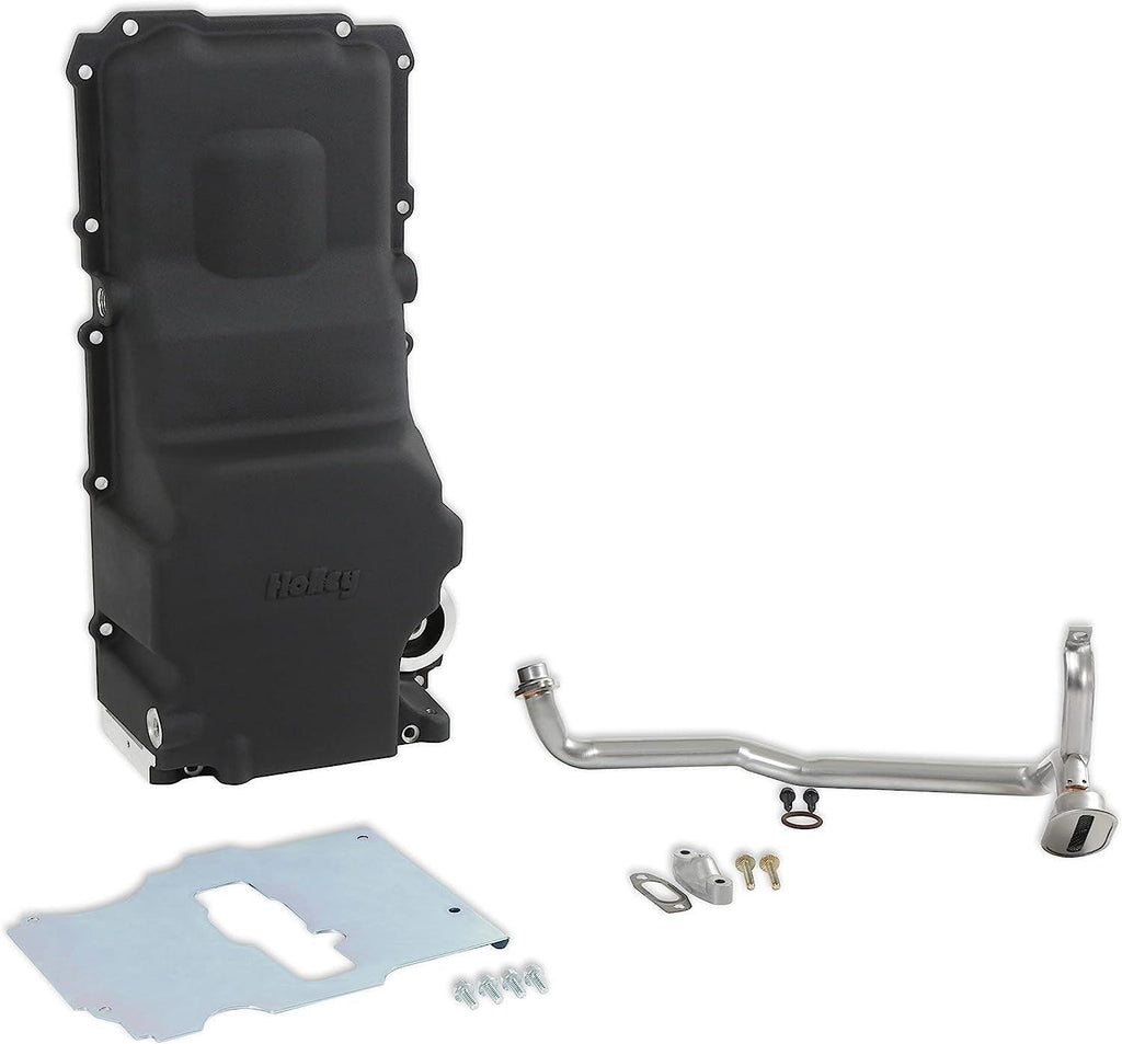 302-3BK LS Swap Oil Pan Additional Front Clearance Carbon Black Ceramic