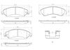 Front Disc Brake Pad Set for Tahoe, Escalade, Escalade Esv+More (P10034N)