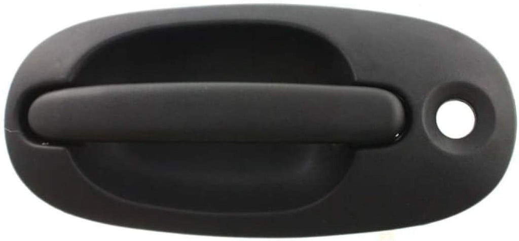 For Dodge Grand Caravan Exterior Door Handle Rear, Passenger Side - Side Sliding Door Textured Black (1996-2000) | with Key Hole| Trim:All Submodels