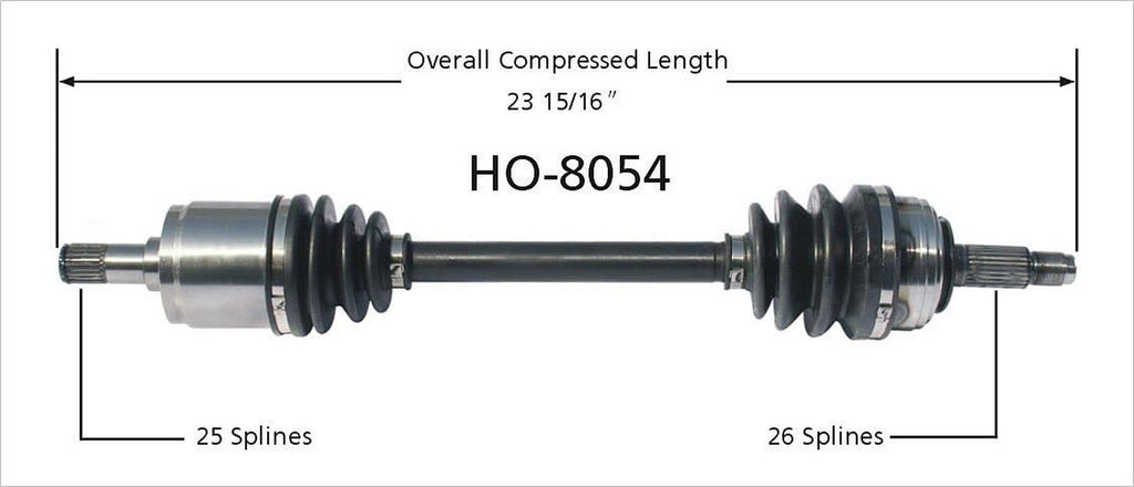 HO-8054 CV Axle Shaft