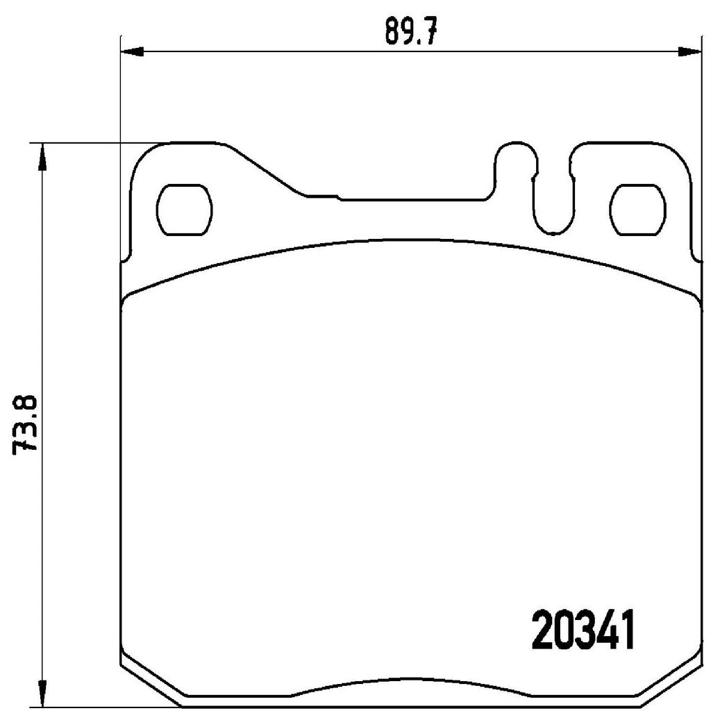 Brembo Front Disc Brake Pad Set for Mercedes-Benz (P50004)