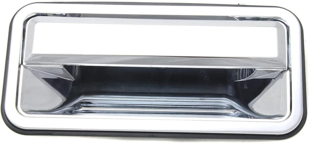 Rear Exterior Door Handle Compatible with 1995-2000 Chevrolet Tahoe/Gmc Yukon and 1992-1994 Chevrolet Blazer All Chrome (Plastic), Set of 2, Driver and Passenger Side