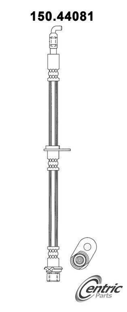 Centric Brake Hydraulic Hose for RX350, Rx400H, Highlander, RX330 150.44081