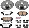 Power Stop K2431-36 Rear Z36 Truck & Tow Brake Kit, Carbon Fiber Ceramic Brake Pads and Drilled/Slotted Brake Rotors