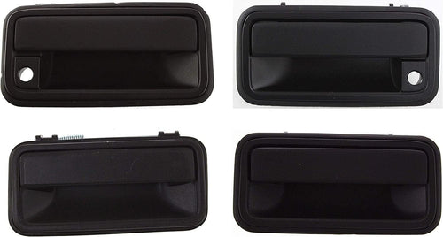Front and Rear, Driver and Passenger Side Exterior Door Handle Set Compatible with 1995-2000 Chevrolet Tahoe, Fits 1992-1994 Chevrolet Blazer, Fits 1992-1999 Chevrolet C1500 Suburban