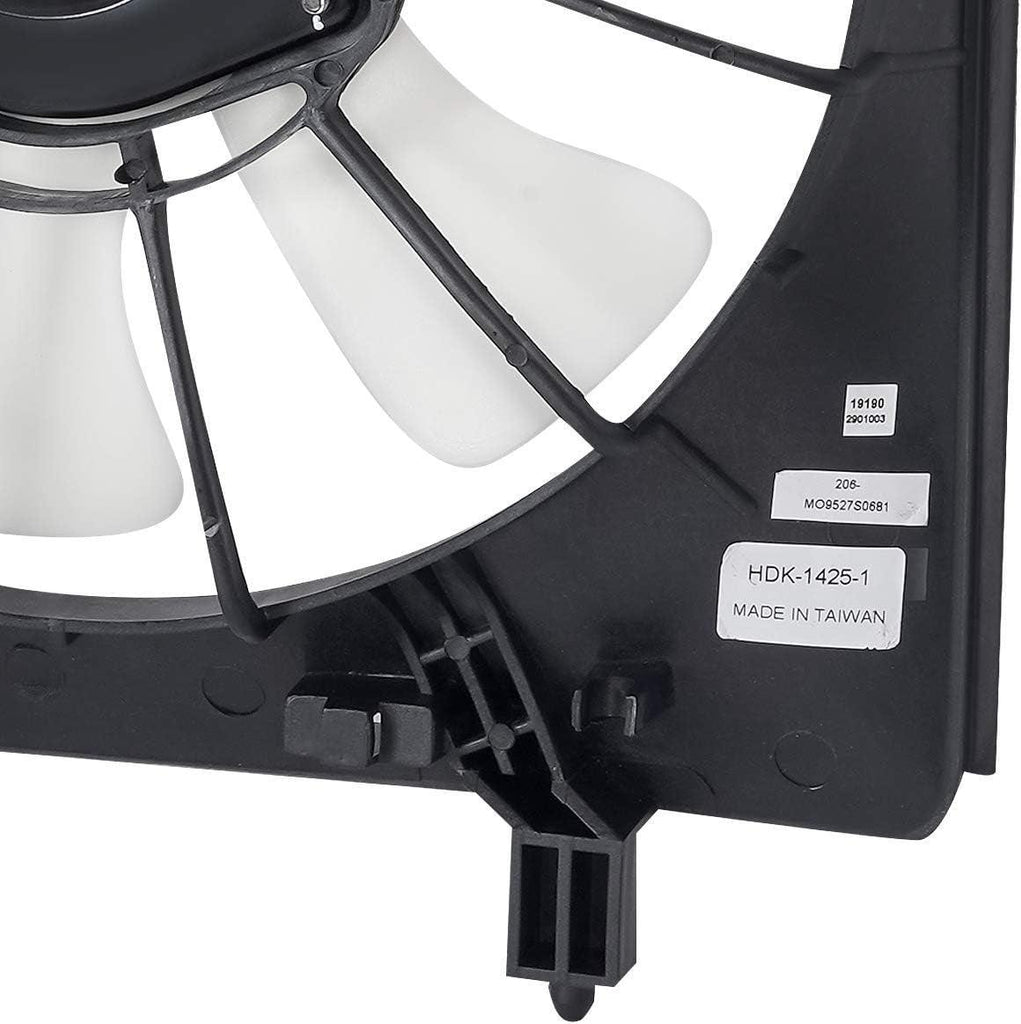 OEM-RF-0206 Factory Style Radiator Cooling Fan Assembly Cooling Efficiency Improved Direct Replacement [Compatible with 2007-2011 Element]