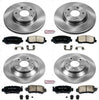 KOE6965 Autospecialty Front and Rear Replacement Brake Kit-Oe Brake Rotors & Ceramic Brake Pads