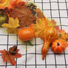 Winemana Thanksgiving Artificial Pumpkins Fall Decorations for Home, 50Pcs Fall Decor- 30 Fall Leaves, 10 Acorns, 2 Pinecones, 8 Fake Pumpkins, Harvest Farmhouse Table Tiered Tray Decorations Set