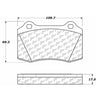 Centric Front Disc Brake Pad for F430, 360, Mustang, Viper (102.05920)