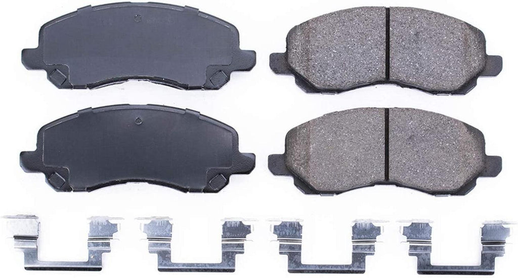 17-866, Z17 Front Ceramic Brake Pads with Hardware